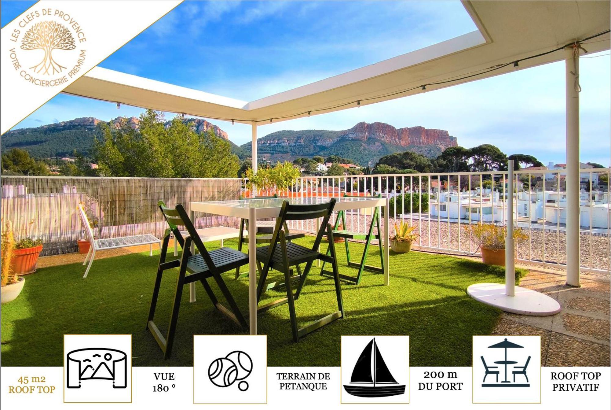 Sunset Garden - Roof Top 45 M2 Vue Mer / Cap Canaille Cassis Exteriér fotografie